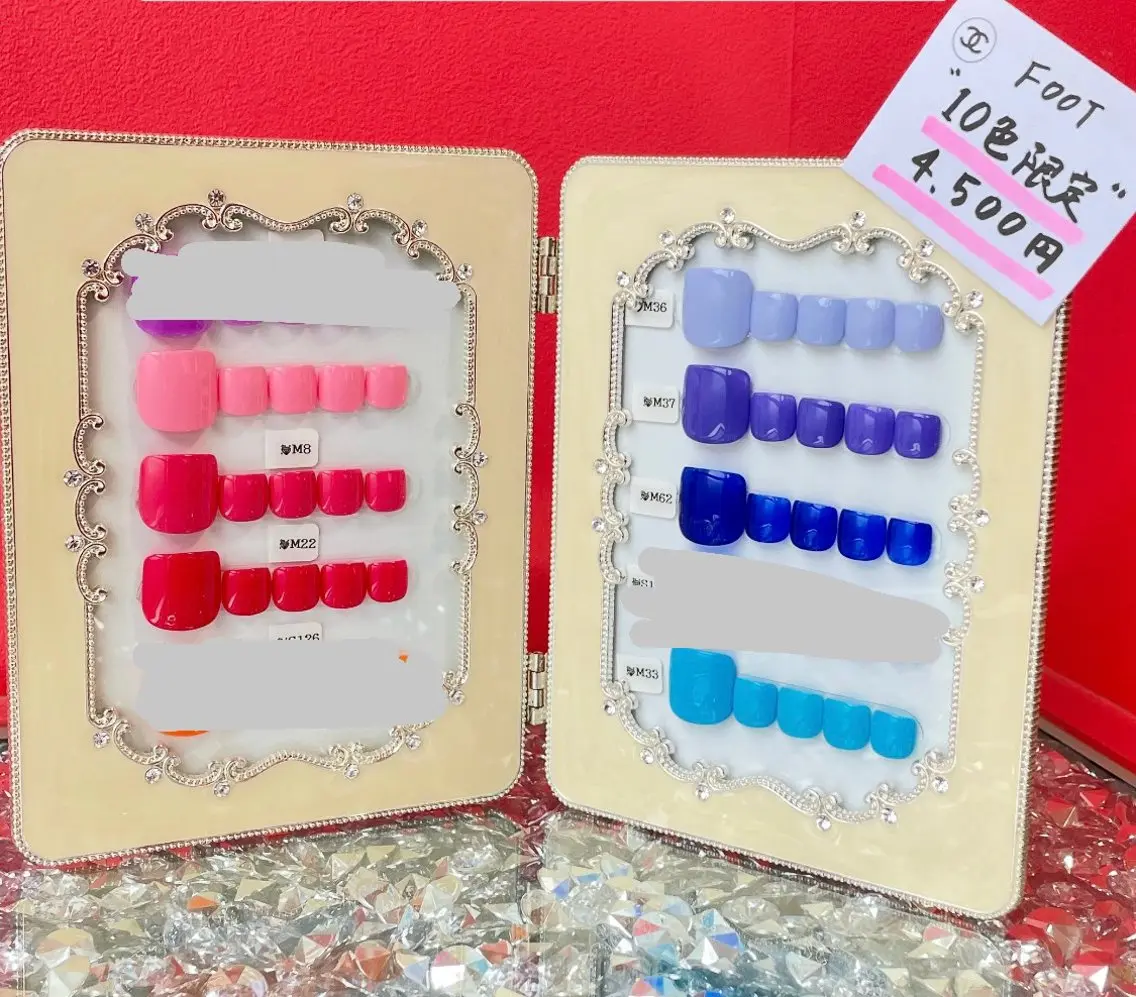 【7色限定】時短フットワンカラージェル! フットバス付き (オフ別500円) ※ケアなしの写真