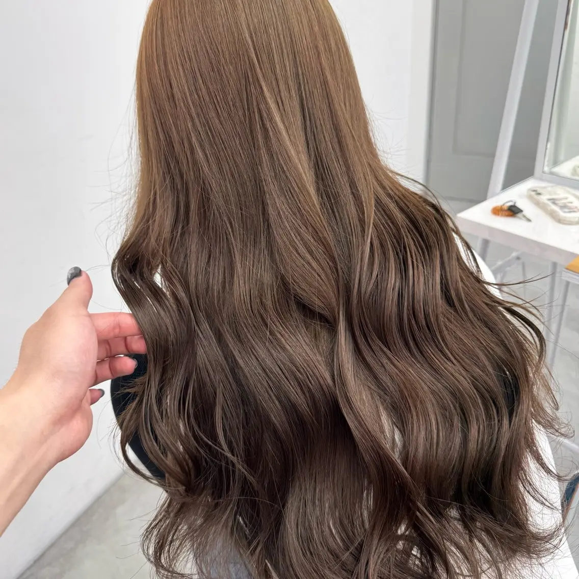 ロング カラー ヘアアレンジ ヘアカラー ブリーチなしカラー /新百合ヶ丘/安形翔のヘアスタイル