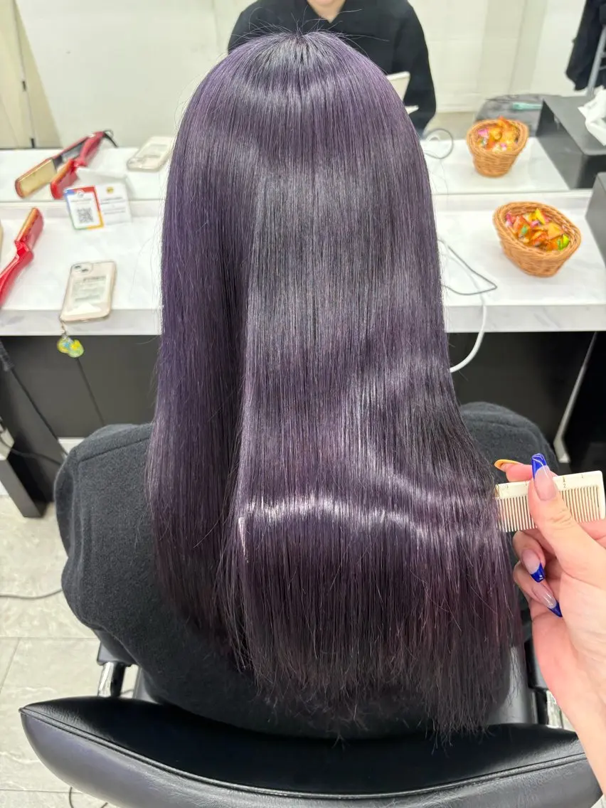 🫧ケアカラー+TOKIO treatment 🫧特許技術インカラミで、髪の強度を140%回復💫渋谷/カラーの写真