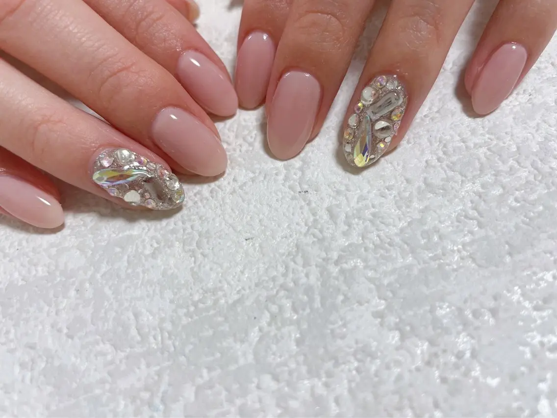 ネイル ジェルネイル キラキラネイル 韓国ネイル メンズネイル パラジェル kiki nail たまプラーザのネイルデザイン