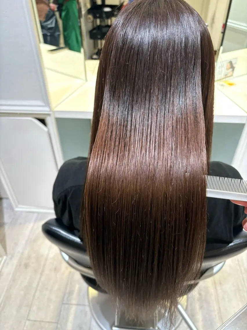 セミロング トリートメント 🌈髪質改善/縮毛矯 正特化🌈鈴木一寿のヘアスタイル