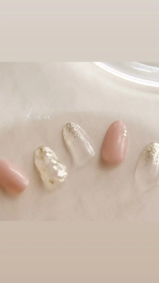 ネイル ジェルネイル ミラーネイル ニュアンスネイル オフィスネイル ショートネイル ハンドネイル kiu nailsalonのネイルデザイン