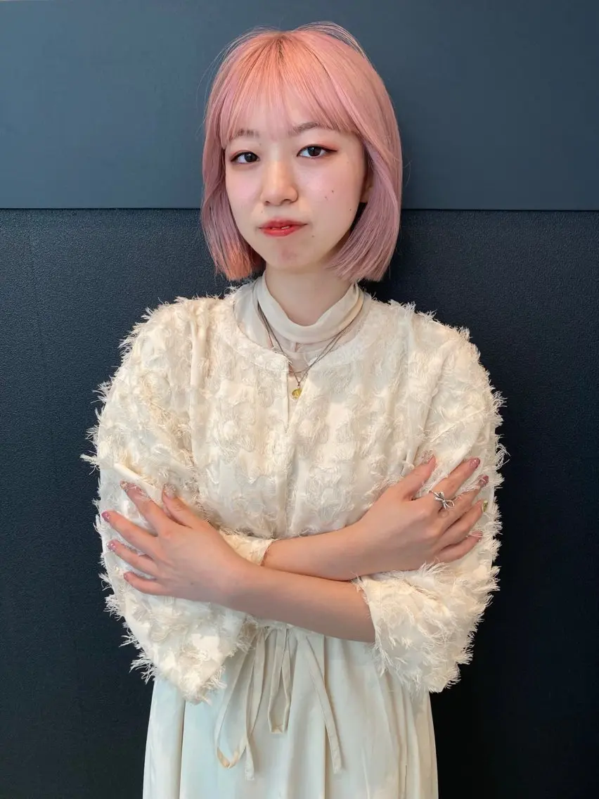 ショート カラー ハイトーンカラー カット ヘアカラー トリートメント mai / linoah˚✧のヘアスタイル