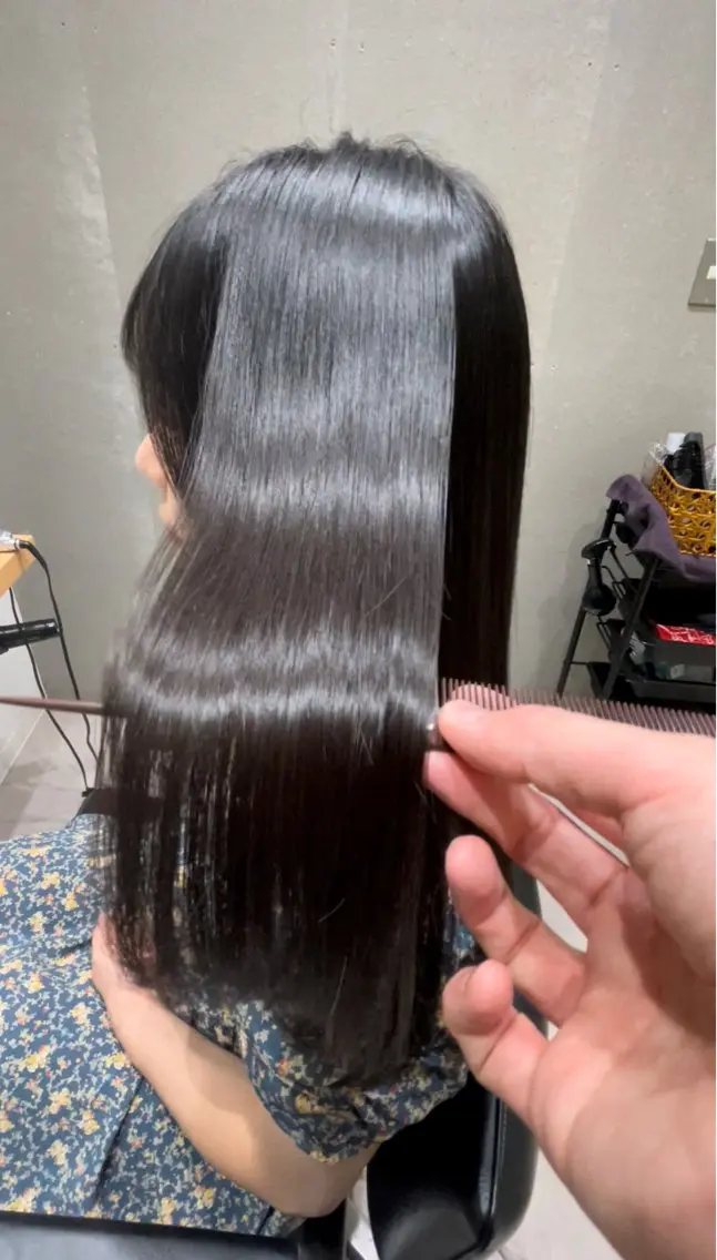 ミディアム 髪質改善 トリートメント トリートメント ヘッドスパ 髪質改善ヘアケア 艶髪特化/上田のヘアスタイル