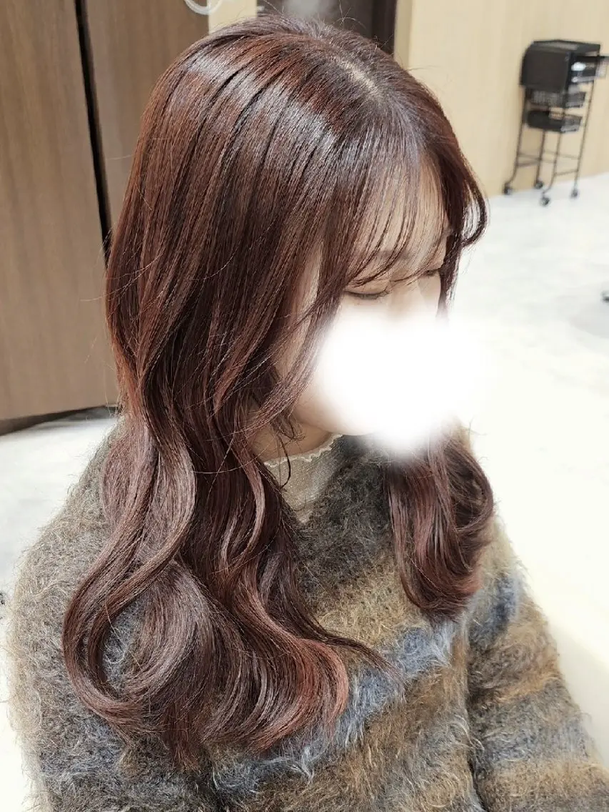 カラー ロング カット ヘアカラー 透明感カラー️🫧‪ ℝ𝕚𝕟𝕒のヘアスタイル
