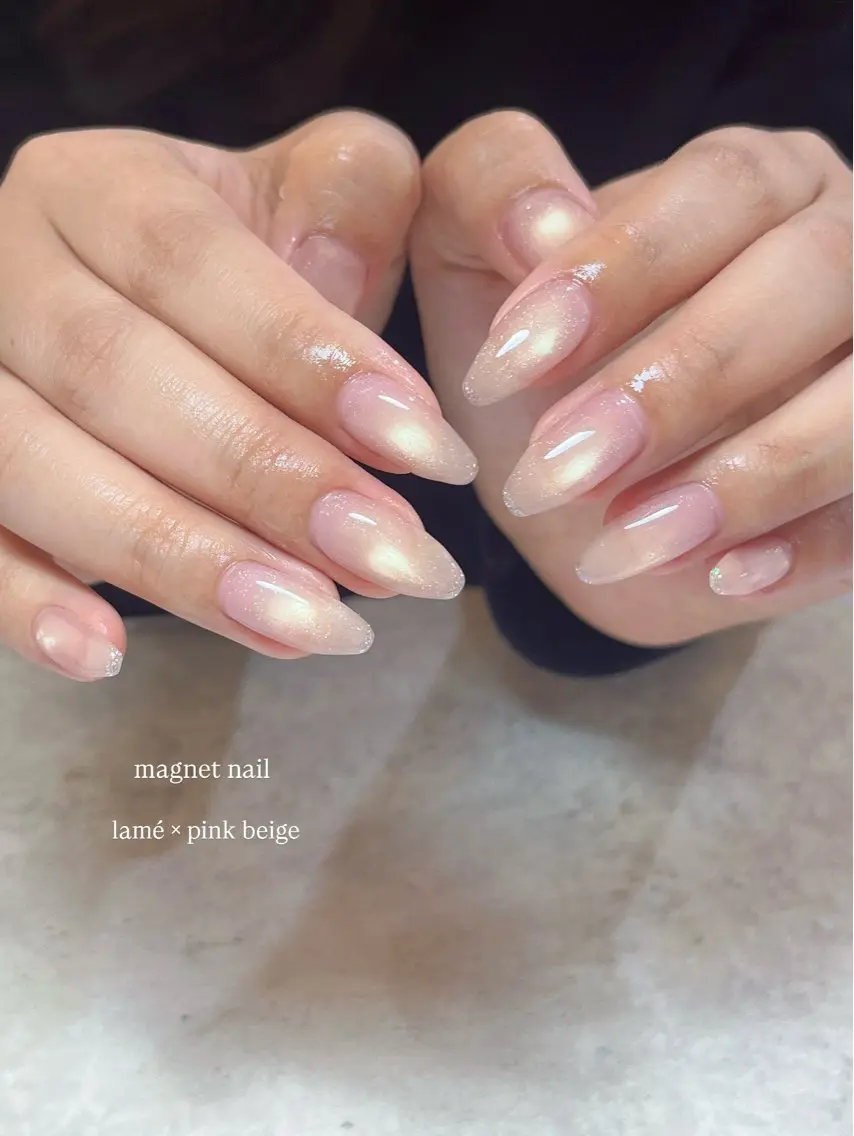 ネイル ラメ(グリッター) マグネットネイル ハンドネイル r.nailBY α 大阪福島区/岸本🧸のネイルデザイン