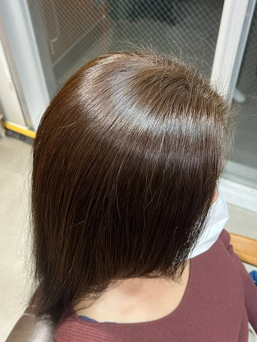 ミディアム カラー グレージュ オリーブグレージュ オリーブグレー 暖色 艶カラー/ 蒔田 爽真のヘアスタイル