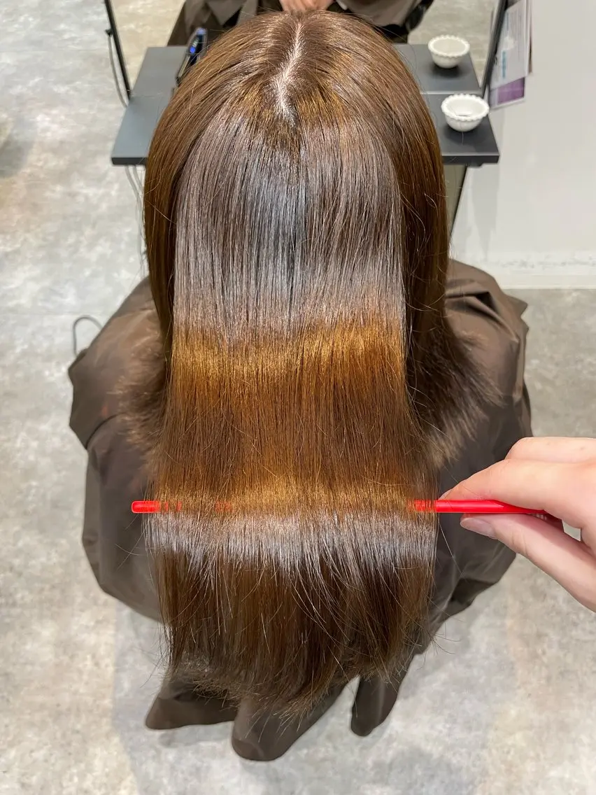 ミディアム 柳田 光のヘアスタイル