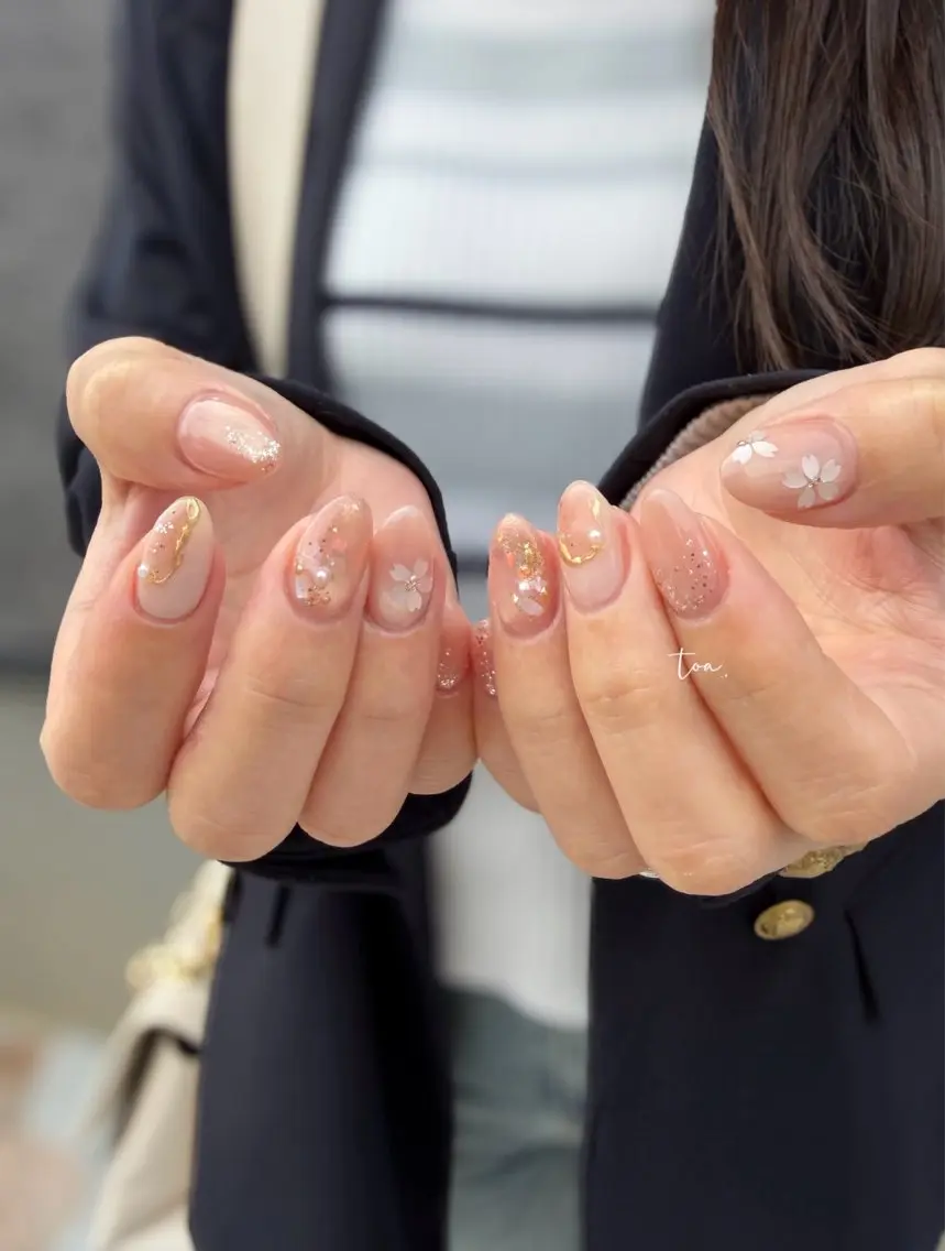 ネイル 桜ネイル ハンドネイル toa. Natsumiのネイルデザイン