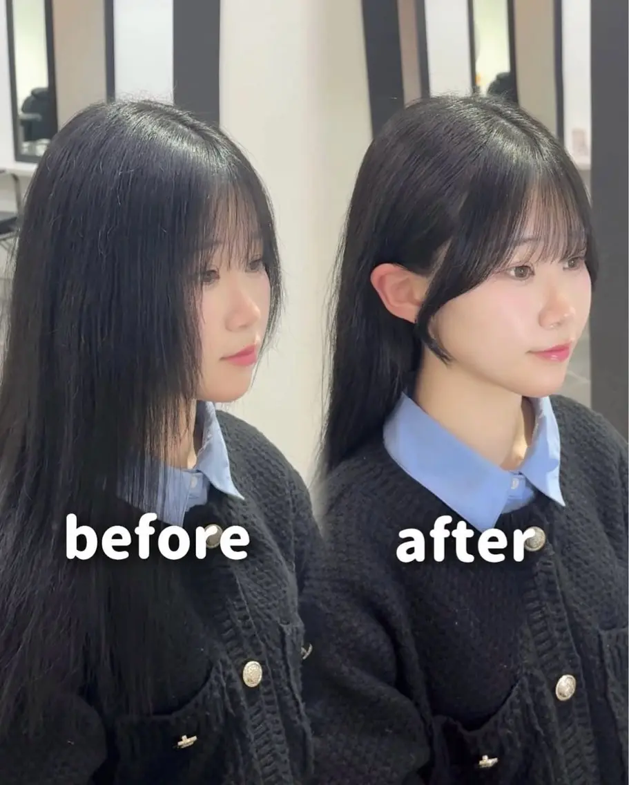 ロング カット トリートメント YUZU🎀顔まわり ×レイヤーカットのヘアスタイル
