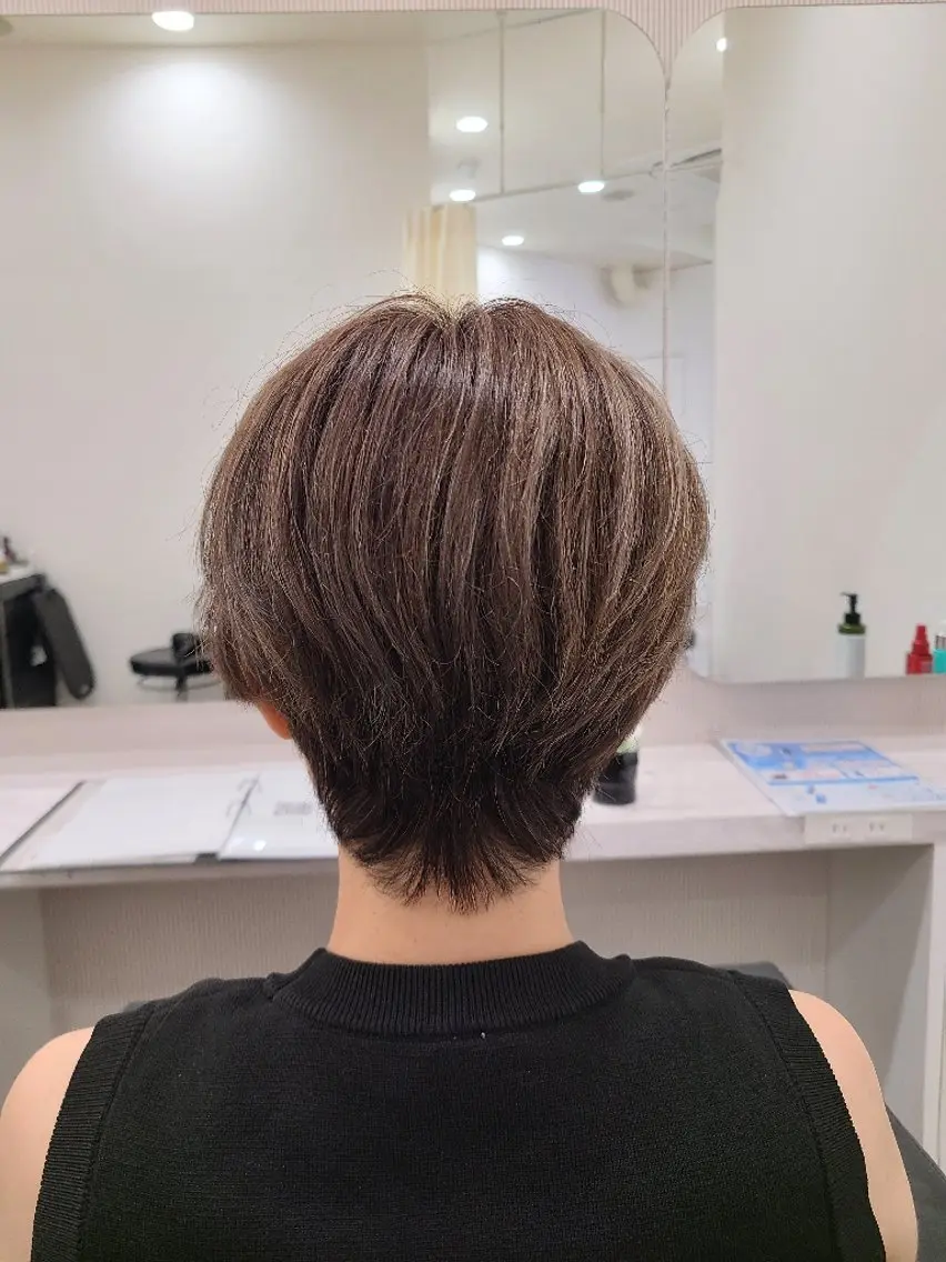 ショート ショートヘア カット 桐島 令奈のヘアスタイル