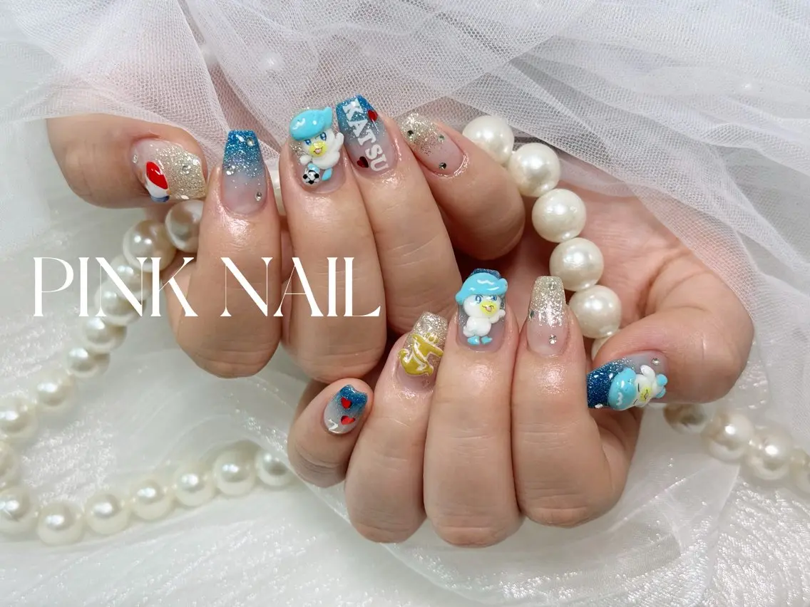 ネイル ハンドネイル pink nailのその他イメージ