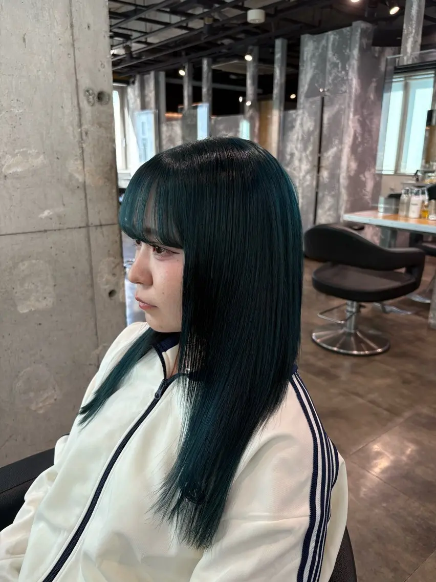 ロング カラー ヘアカラー ハイトーン 横浜💞ミオのヘアスタイル