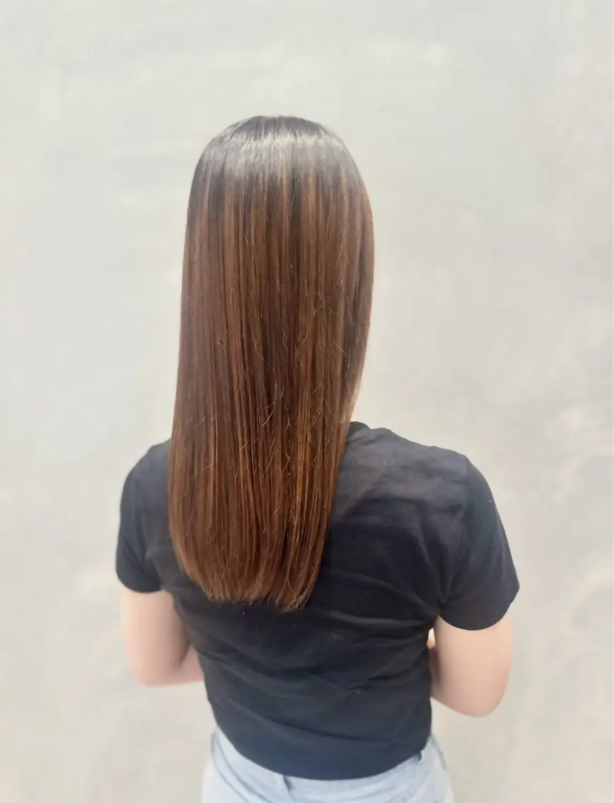 セミロング 縮毛矯正 トリートメント 🦋モデル募集中 🦋　MISATOのヘアスタイル