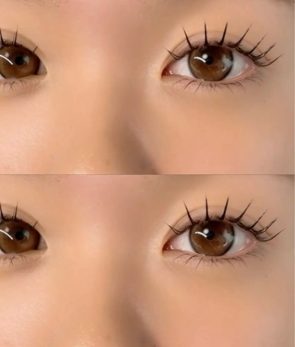小顔効果大❣️マツエク FlatLash 120➕下まつ毛エクステの写真