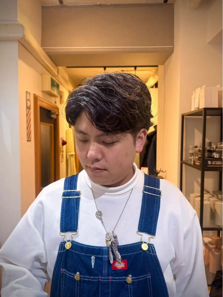 ショート パーマ メンズ メンズパーマ ニュアンスパーマ カット パーマ 立川メンズカット/ メンズパーマ💈三上のヘアスタイル