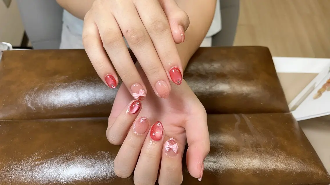 ネイル フットネイル ジェルネイル 韓国ネイル マグネットネイル 持ち込み ハンドネイル 静-Nude nailstudioのネイルデザイン