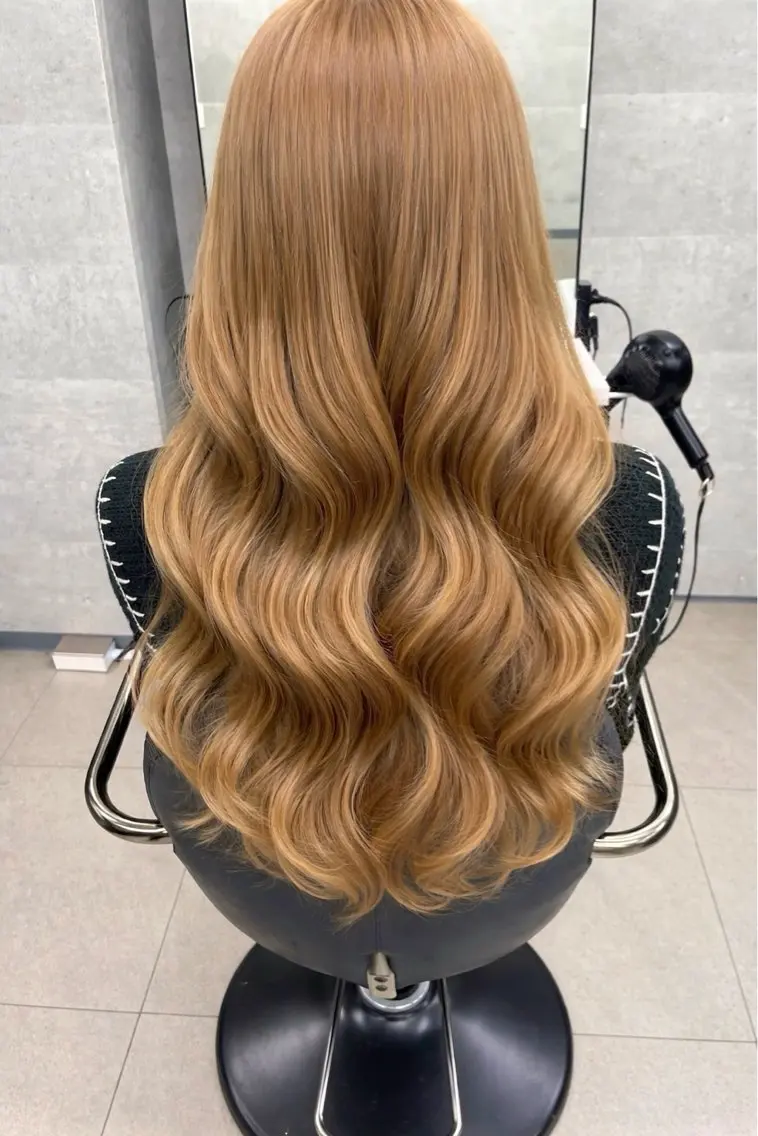 ロング カラー カット ヘアカラー トリートメント 新宿美容院 ダブルカラーのヘアスタイル