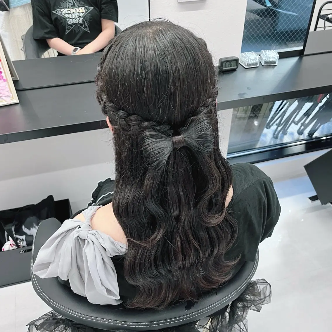 セミロング ヘアアレンジ ハーフアップ ヘアセット MILD by 17 秋葉原 ‪♡みづき♡のヘアスタイル