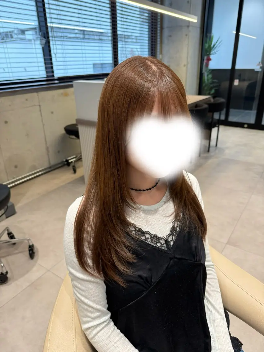 ロング カラー カット ヘアカラー 木村 智美のヘアスタイル