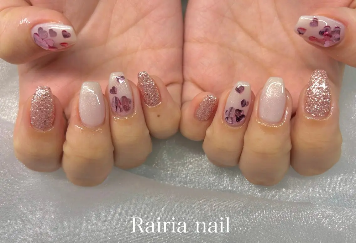 ネイル ハンドネイル rairiaharu パラジェルのネイルデザイン