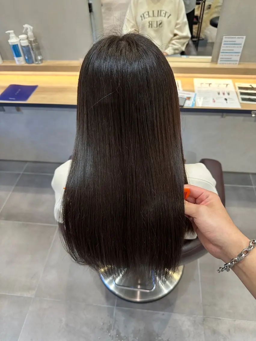 ロング カラー カット ヘアカラー トリートメント 長崎 洋平のヘアスタイル