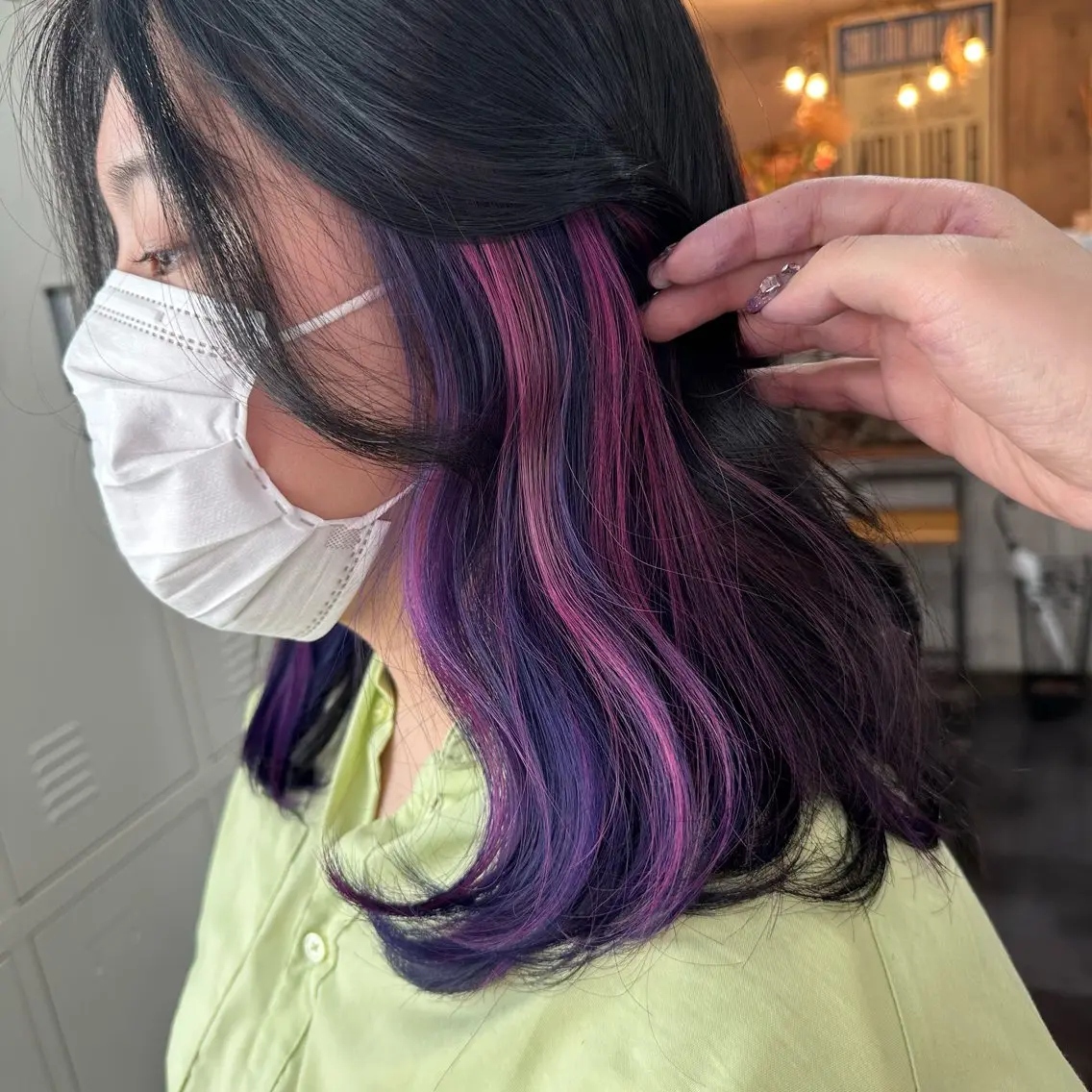 ミディアム カラー カット ヘアカラー トリートメント 枚方 tomee 🦋南部 しほ🦋のヘアスタイル