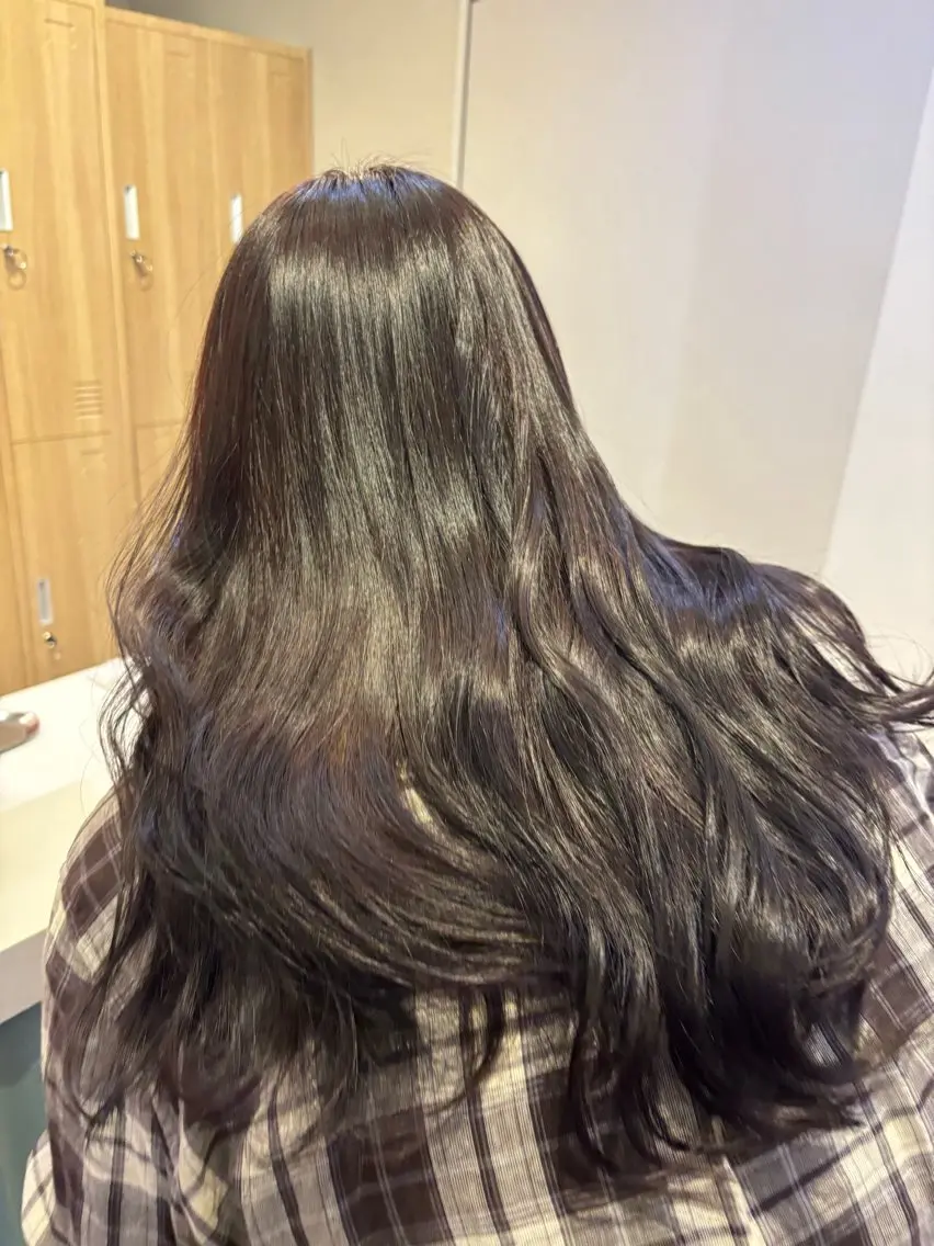 カラー オリーブ🎶アッシュ グレージュちひろ🧸のヘアスタイル