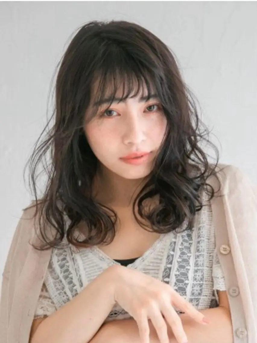 パーマ カット パーマ トリートメント 松井 奈々のヘアスタイル