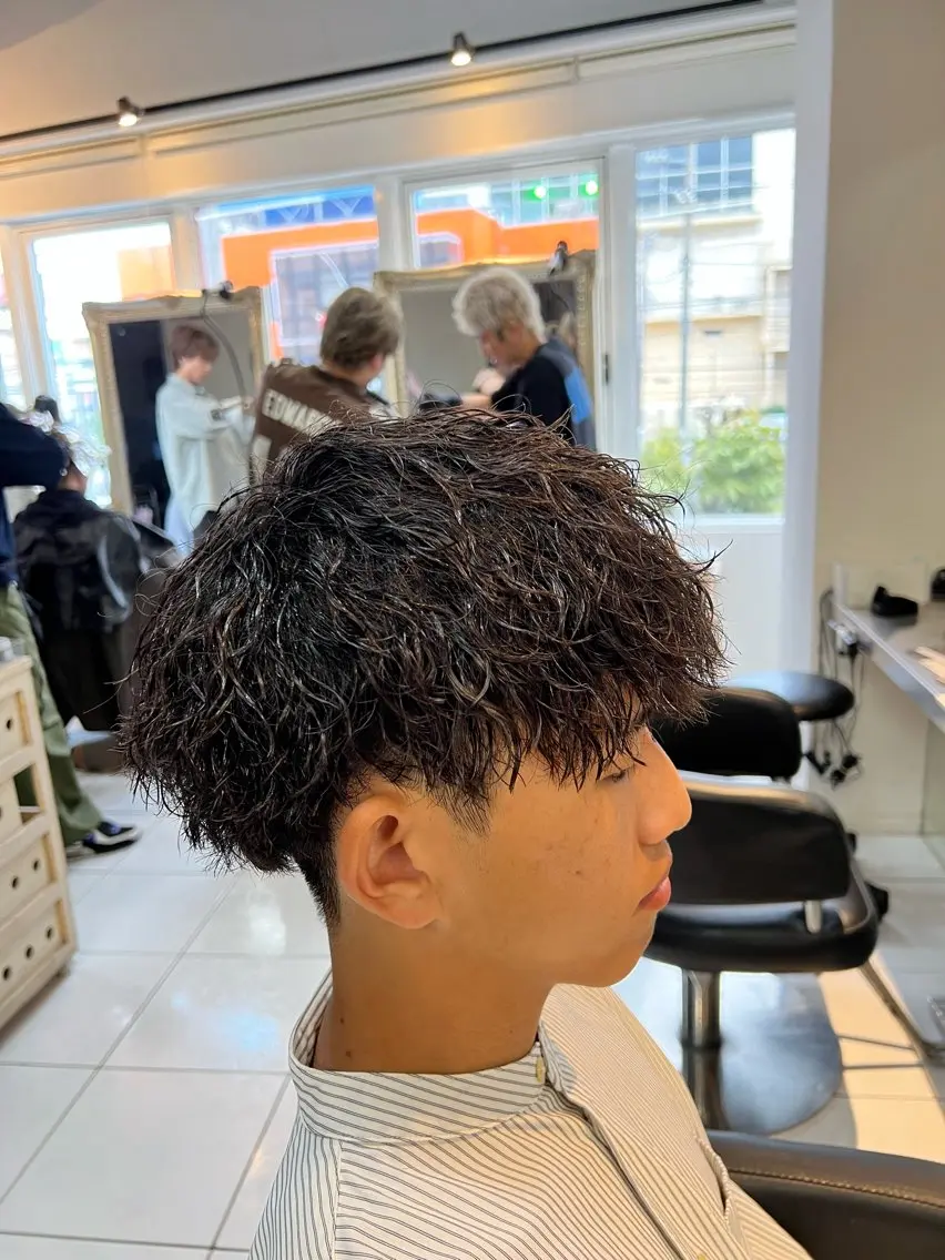 パーマ メンズ カット パーマ パーマ特化美容師 茂木広幸のヘアスタイル
