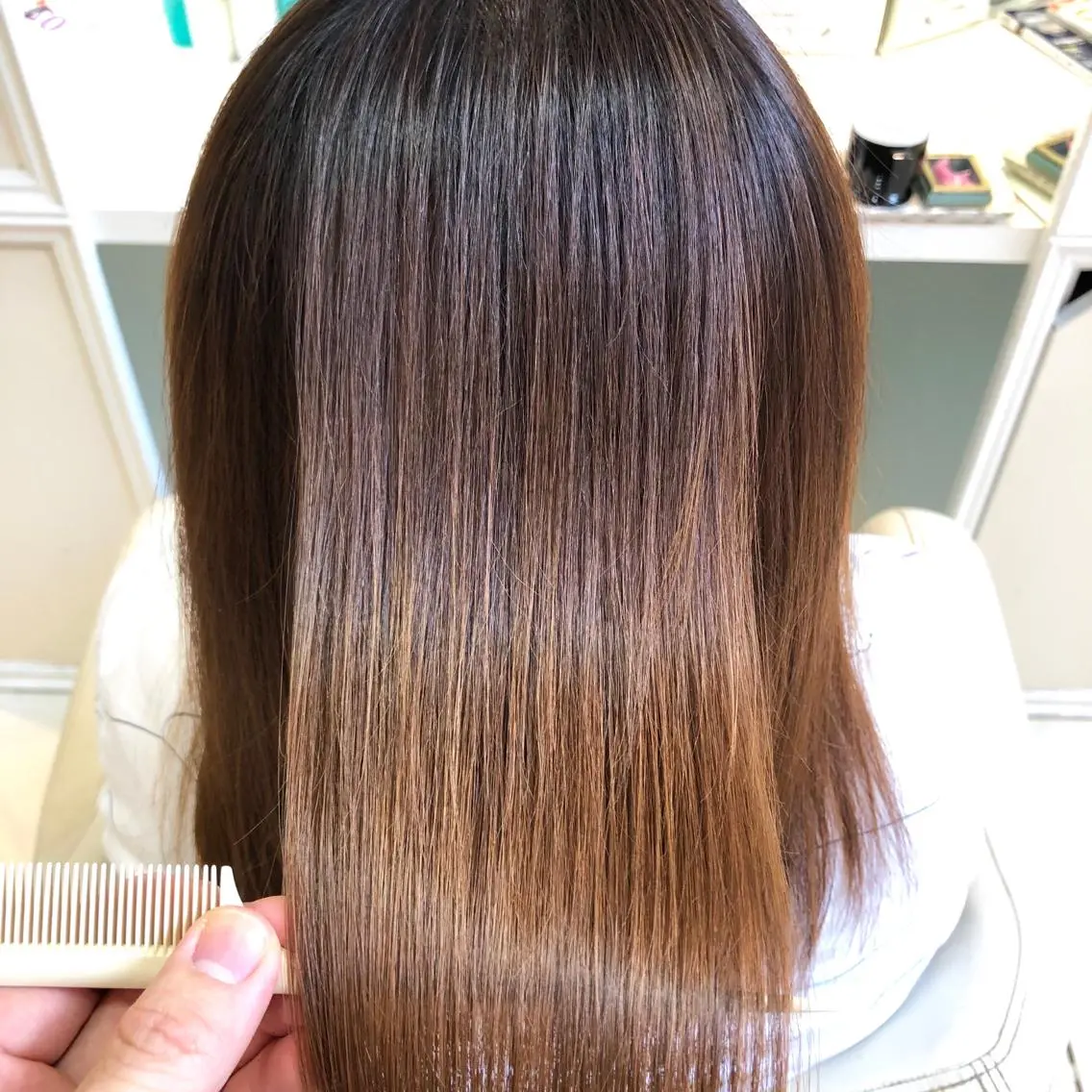 ロング 髪質改善 縮毛矯正 トリートメント 縮毛矯正 トリートメント 🌈ぷる艶カラー🌈 髪質改善👑柳沼尚貴のヘアスタイル