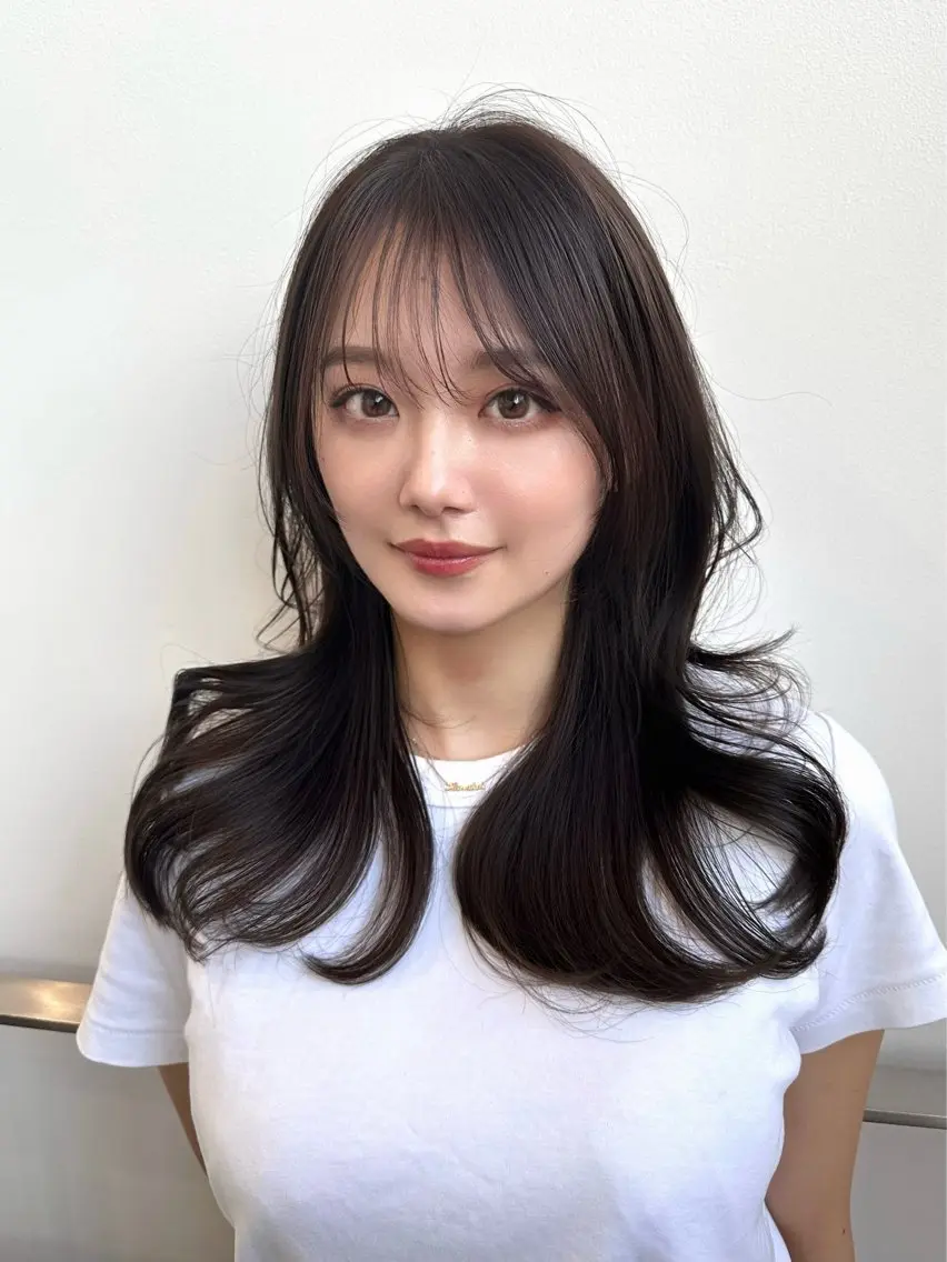 こだわりの前髪、顔周りCUT + 前髪、顔周りSTRAIGHT PERM (前髪の有無、どちらでも可)の写真