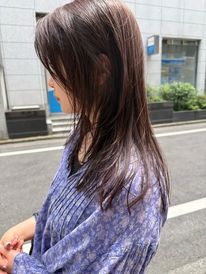 セミロング カット ヘアカラー トリートメント モードレイヤー/ボブ Rikuのヘアスタイル