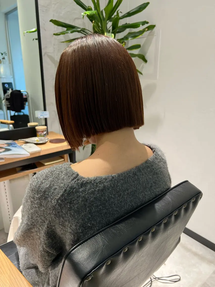 ショート カラー ヘアアレンジ ボブ 「sumi」 AMIのヘアスタイル