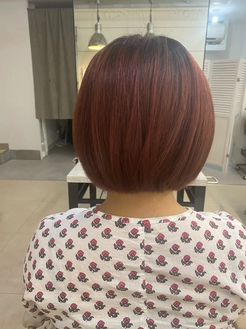 ショート カラー ピンクカラー ボブ カット ヘアカラー トリートメント Hiroshi ヒロシのヘアスタイル