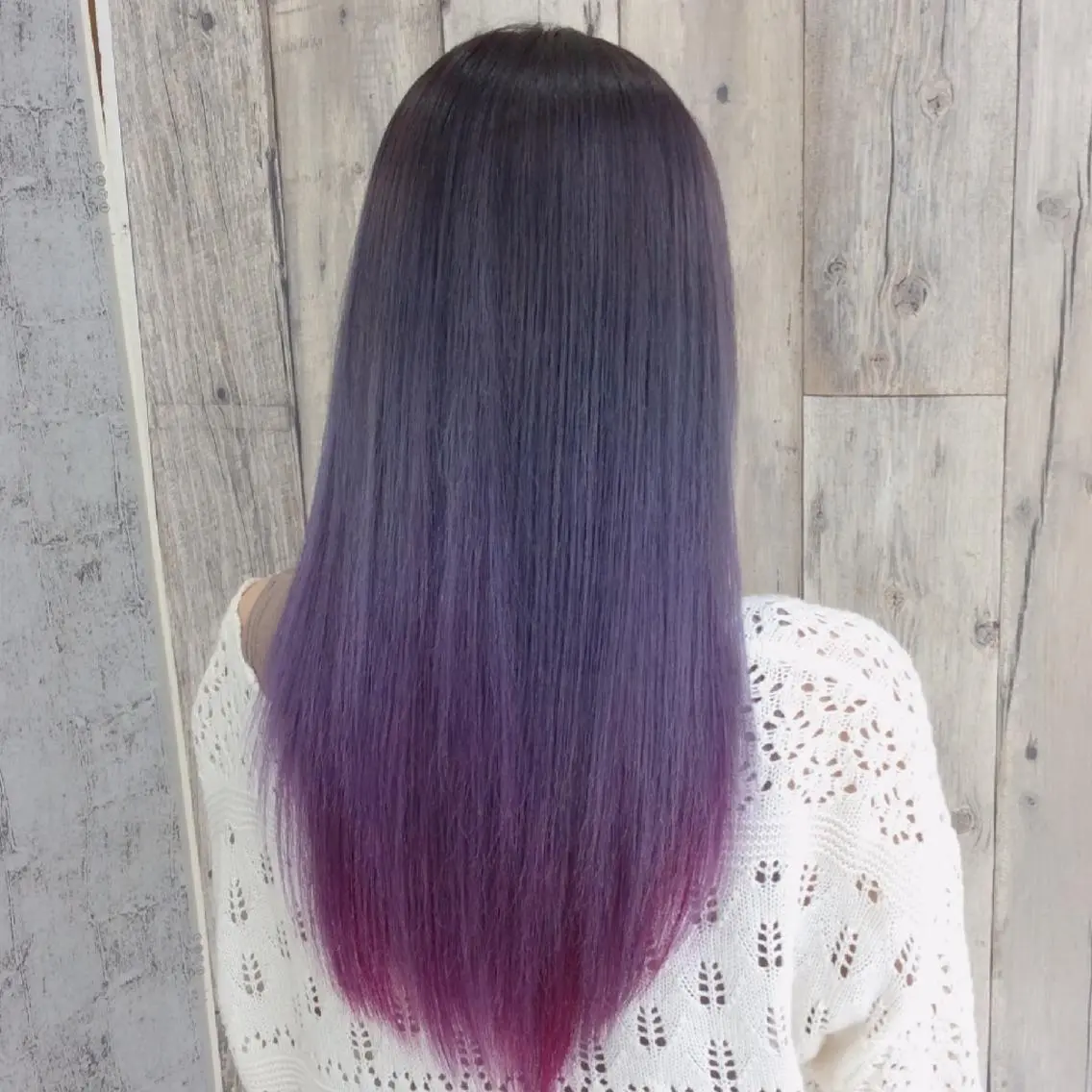 セミロング カラー グラデーションカラー ラベンダーカラー ヘアカラー トリートメント sato shoheiのヘアスタイル