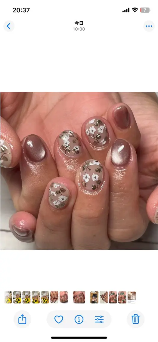 ネイル ハンドネイル Natsumi 𓂃𓈒𓏸𓍯のネイルデザイン