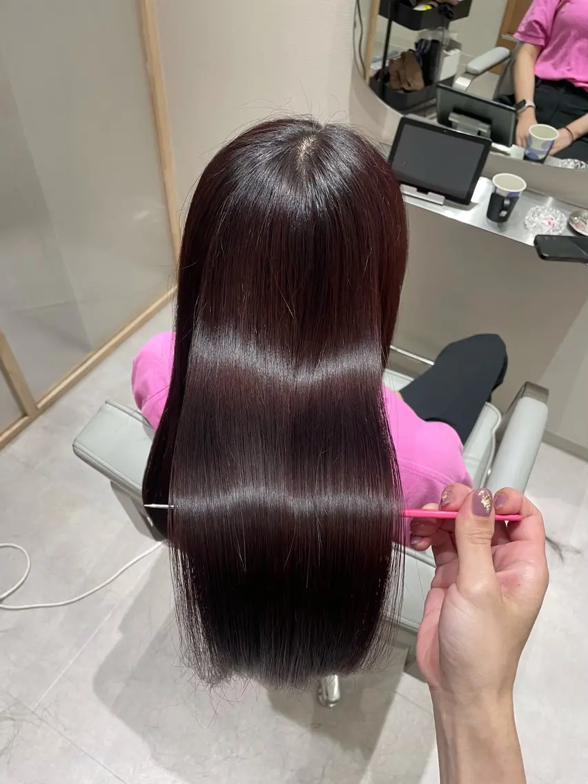 ロング カラー ブラウンカラー ピンクカラー ピンクブラウン 髪質改善✨Zina浦 安/個室🌈YUKIのヘアスタイル