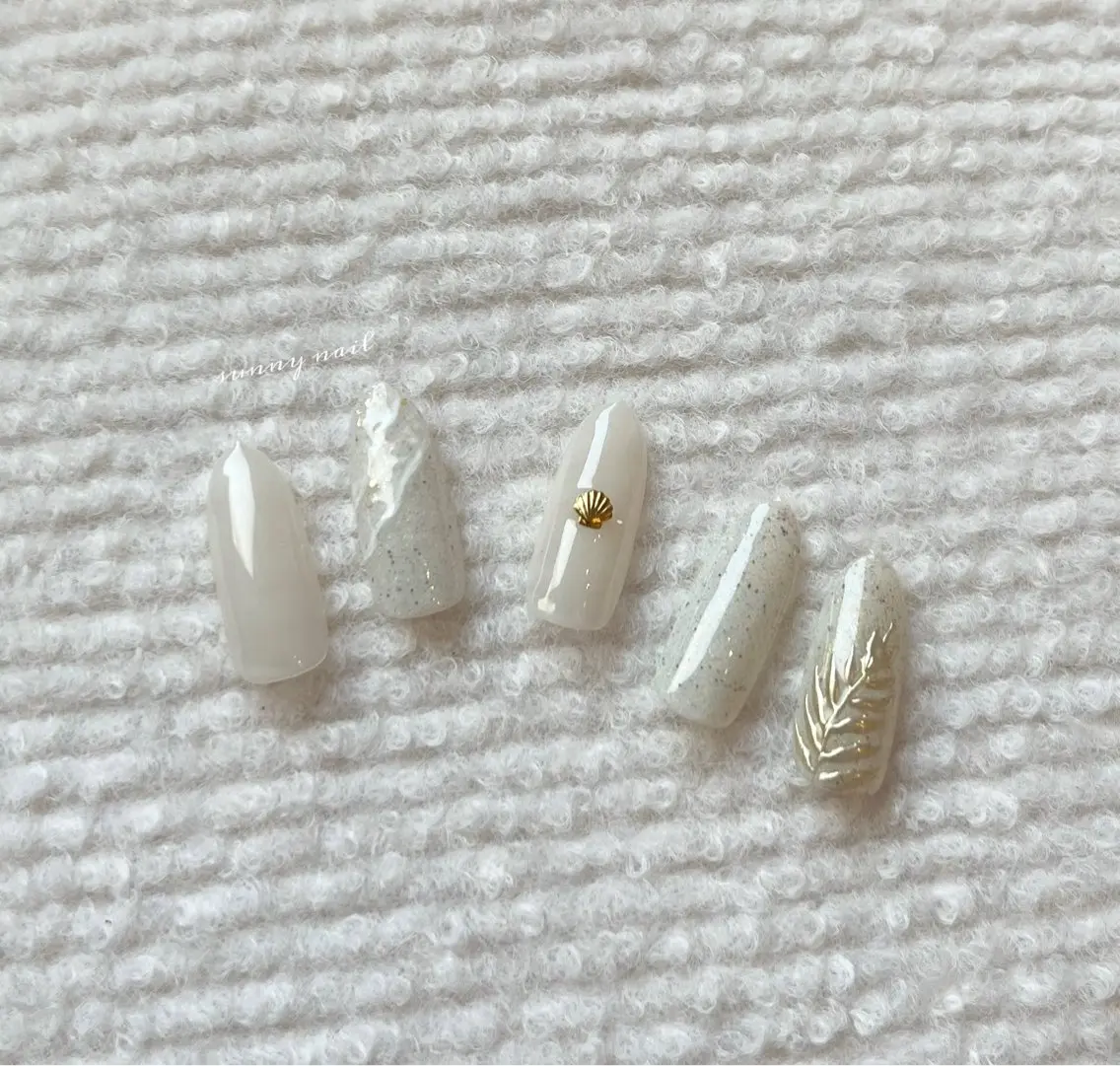 ネイル ジェルネイル パラジェル 夏ネイル sunny nailのネイルデザイン