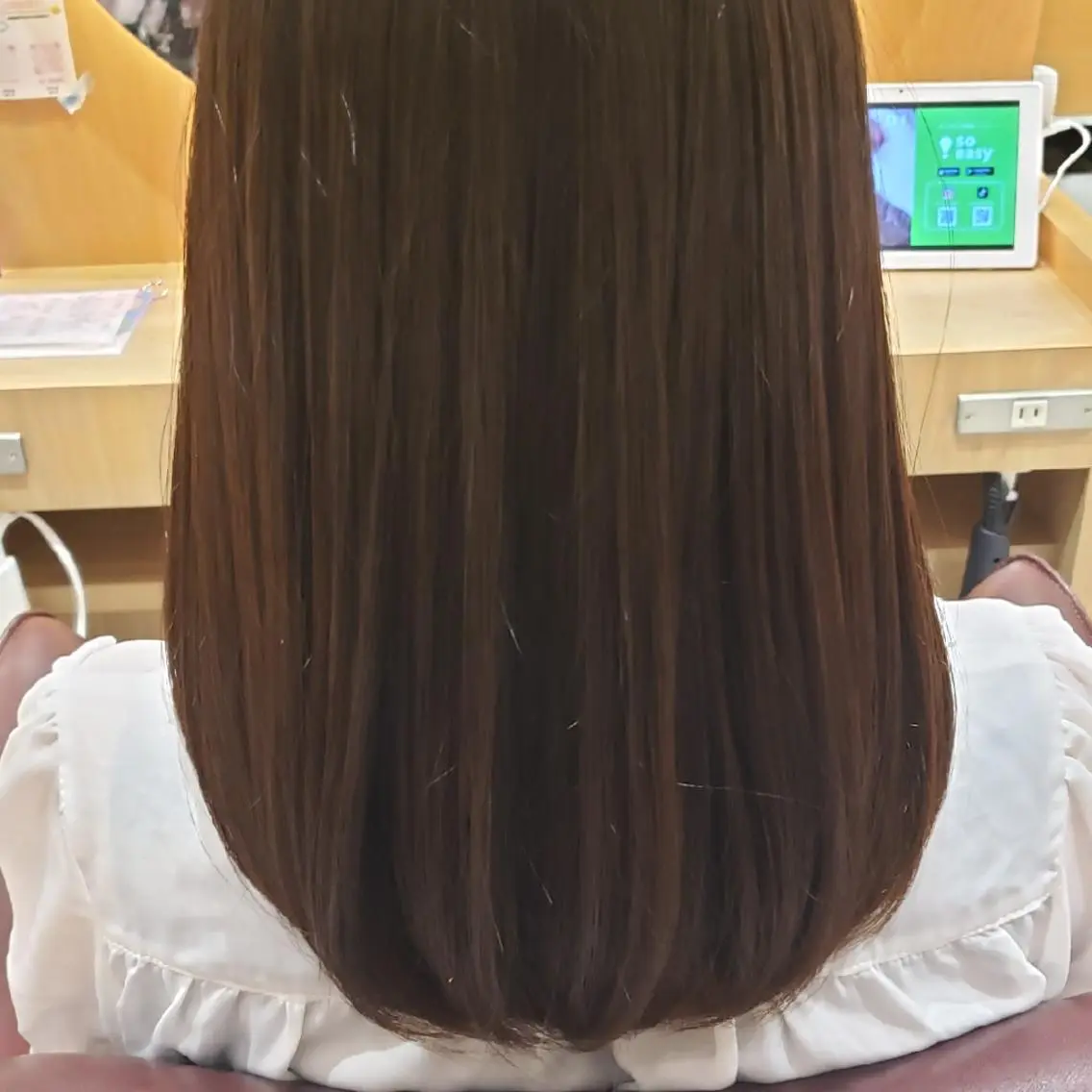 セミロング ヘアカラー トリートメント 【とにかく髪に優しい ❇️】森田篤のヘアスタイル