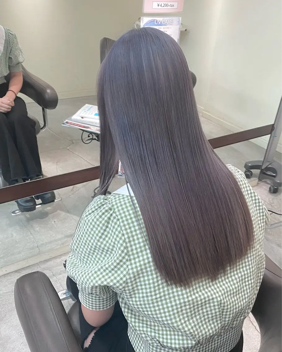 セミロング カラー ウチダ ユウヤのヘアスタイル