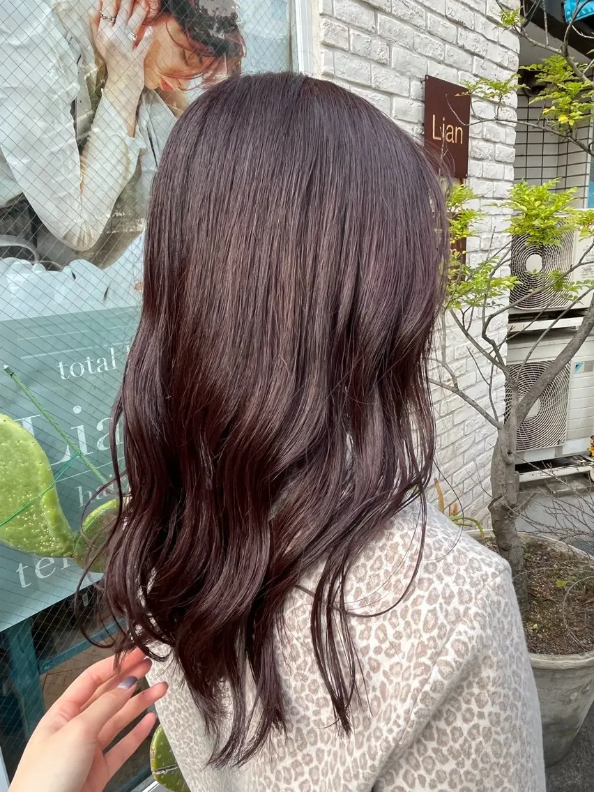 セミロング カラー カット ヘアカラー 🩷ྀི暖色カラー 🫧ྀིススマゴチヨのヘアスタイル