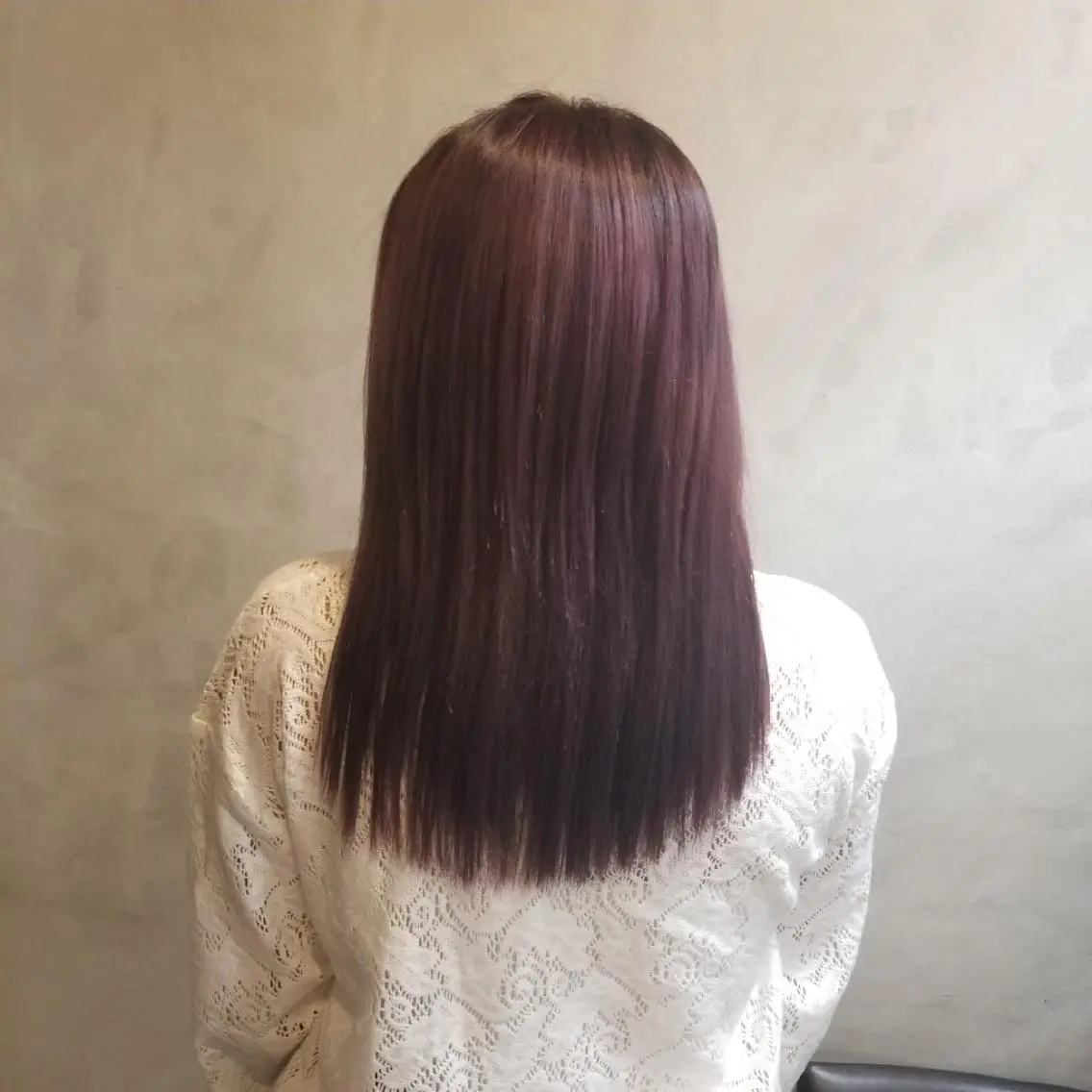 ミディアム カラー カット ヘアカラー トリートメント Le Lien カジのヘアスタイル