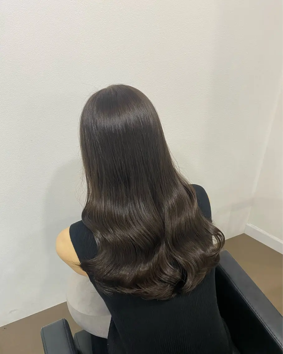 ロング 川元 春奈のヘアスタイル