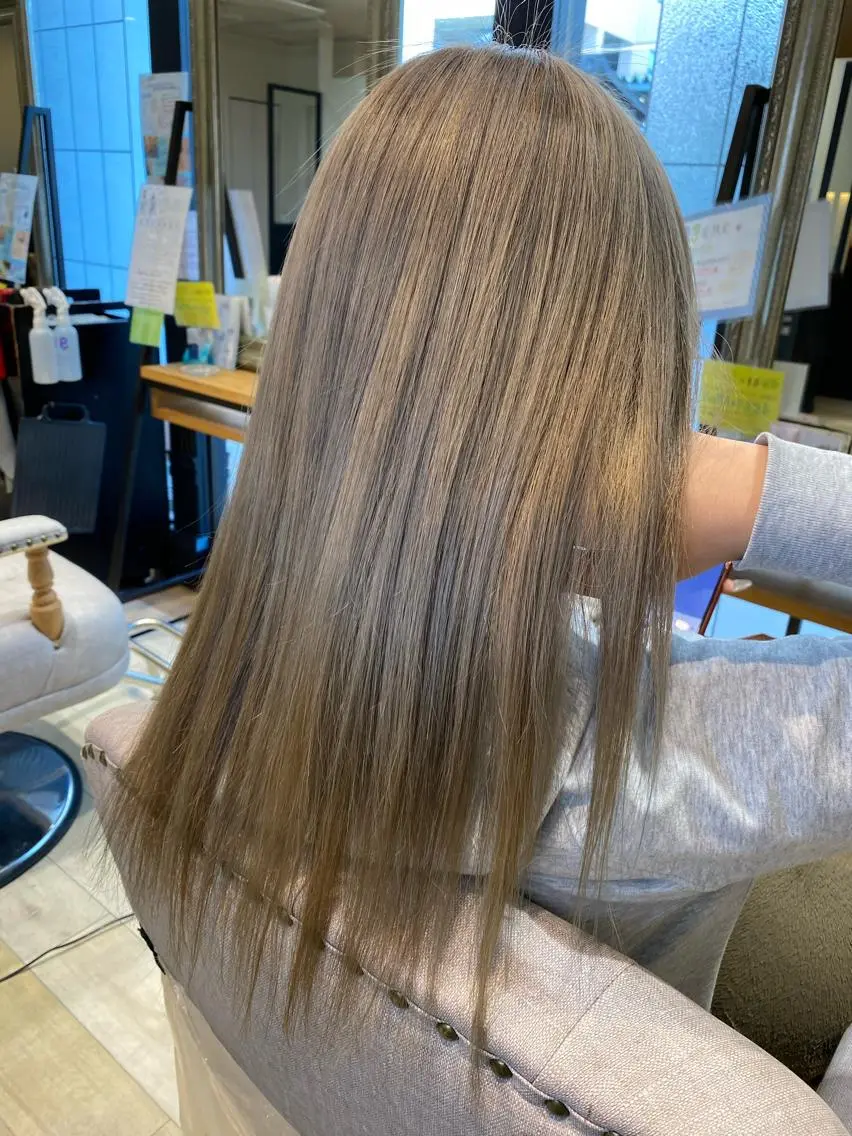 ⭐️なりたいを叶える⭐️ダブルカラー👀💇❣️前頭ブリーチ+ワンカラーの写真