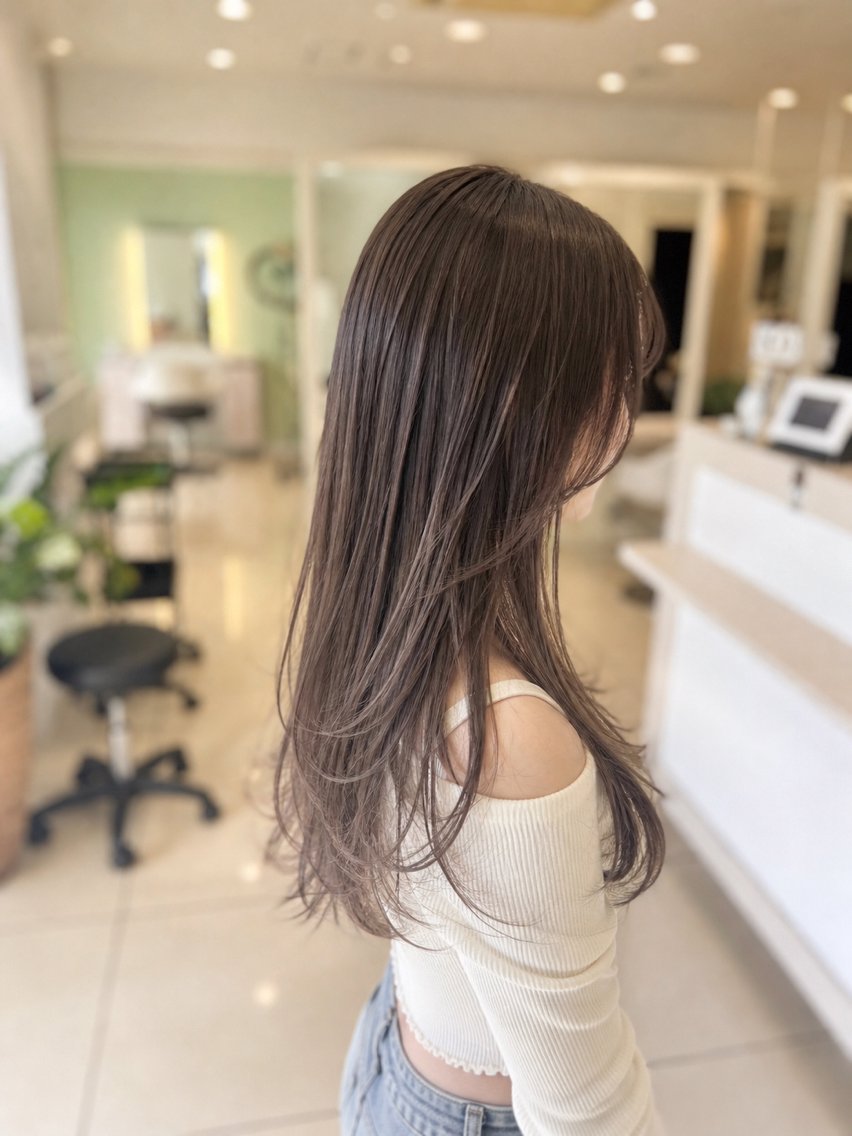 ロング カラー パーマ カット ヘアカラー トリートメント 金子 直樹のヘアスタイル
