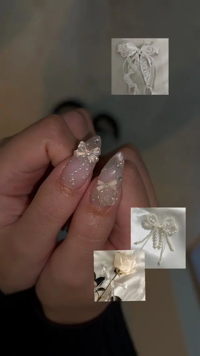ネイル ガーリー 韓国ネイル マグネットネイル ハンドネイル nué nail 【halu】のネイルデザイン
