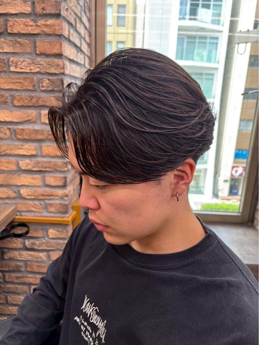 ✂️お悩み改善メニュー✂️メンズカット×曲がる縮毛矯正×ワンカラー🔥の写真