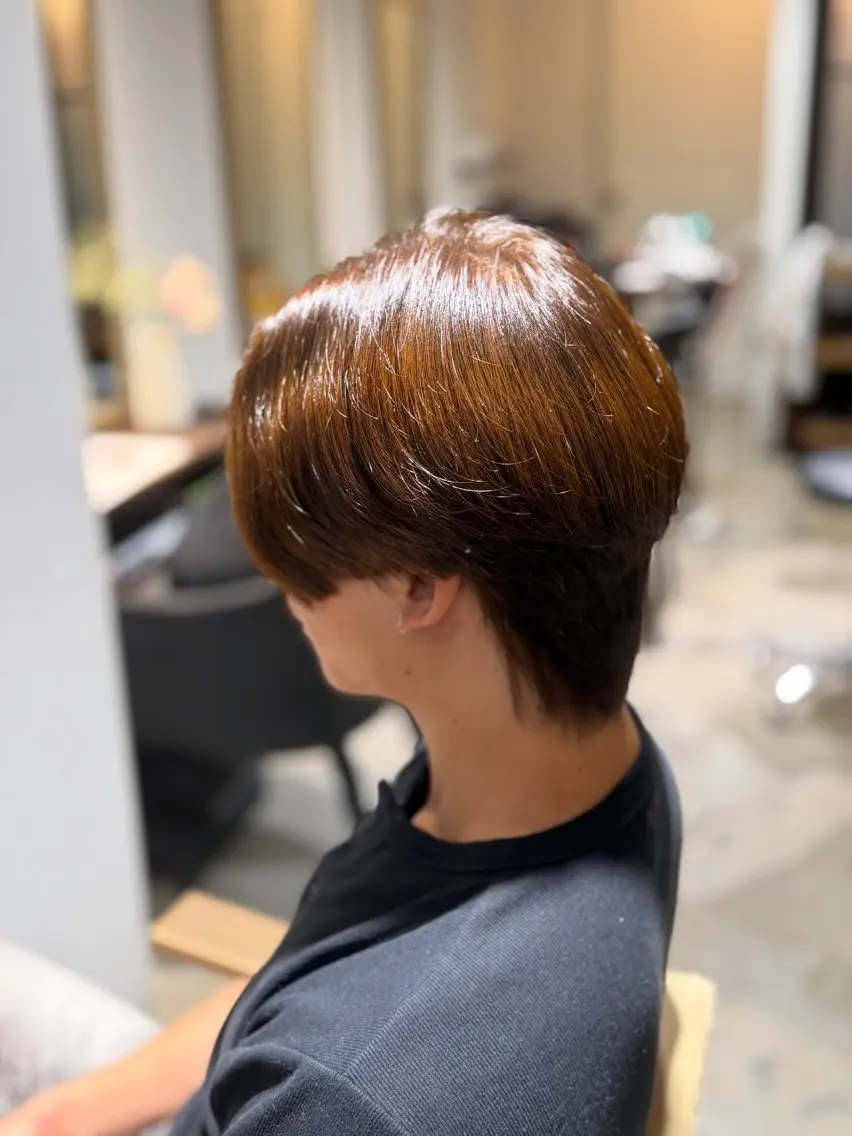 カラー メンズ ブラウンカラー ヘアカラー MIOU / 18歳アシスタントのヘアスタイル