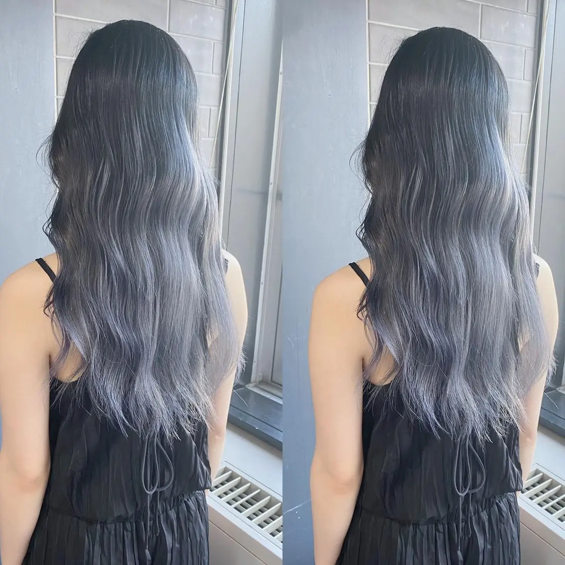セミロング カラー ヘアカラー yoriダブルカラー 代表すがわらのヘアスタイル